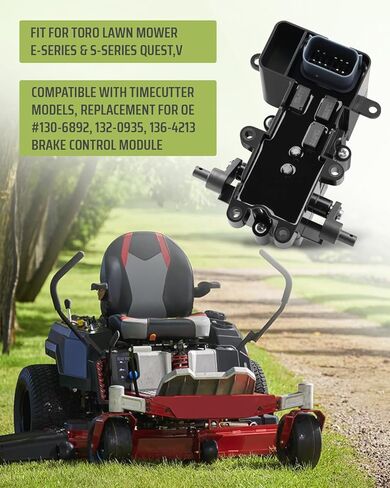 Brake Box ASM Brake Control Module Fit for Toro Lawn Mower E-Series and S-Series Quest, Fit for Toro TimeCutter and EX-Mark Models, Replacement Part 130-6892, 132-0935, 136-4213 in Kuwait