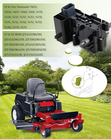 Brake Box ASM Brake Control Module Fit for Toro Lawn Mower E-Series and S-Series Quest, Fit for Toro TimeCutter and EX-Mark Models, Replacement Part 130-6892, 132-0935, 136-4213 in Kuwait