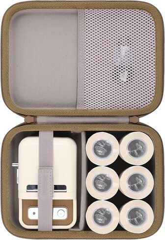 Label Printer Case Compatible with NIIMBOT B21/B1/B21 Pro/B1 Pro/B2 Pro Label Maker Thermal Label Printer and 2 inch Label Paper(Green Case) in Kuwait