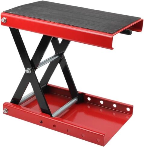 Motorcycle Scissor Lift Jack Compatible with Motorcycle Repair Tools 1100 LBS Capacity Wide Deck Pin Steel in Kuwait