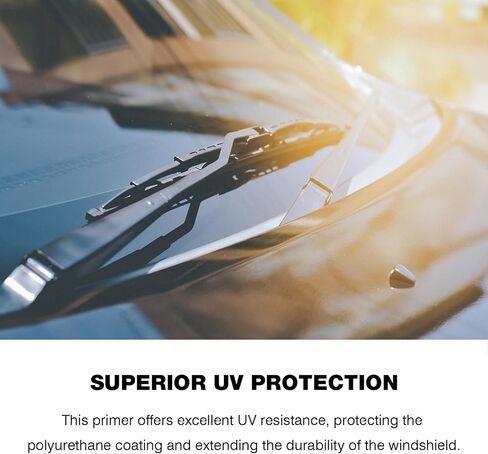 Single Step Primer for Windshield Replacement - Automotive Primer with Daubers - Adhesion Promoter Automotive - Windshield Urethane Adhesive, UV Resistant, High Performance Adhesion - Black - 50 mL / 1.7 fl oz in Kuwait