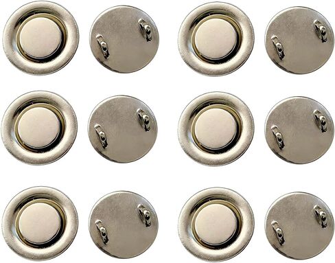 Mini Magnetic Pin Brooch Converters - Harm-Free for Thin Fabric, Suitable for Scarf, Shirts, Hijab, and Collar(6 Pack) in Kuwait