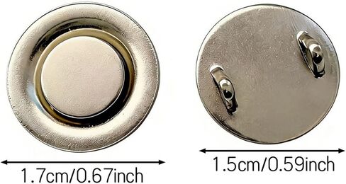 Mini Magnetic Pin Brooch Converters - Harm-Free for Thin Fabric, Suitable for Scarf, Shirts, Hijab, and Collar(6 Pack) in Kuwait