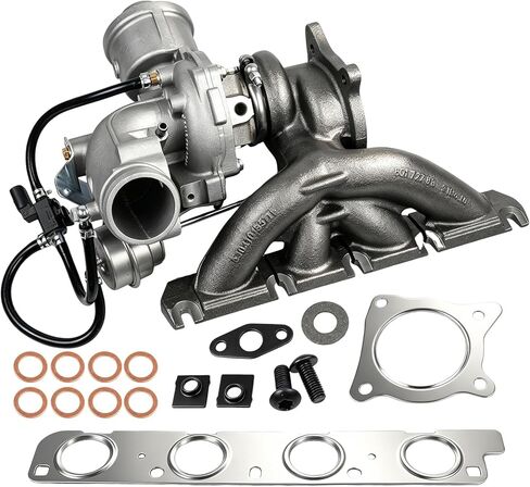 K03 Turbocharger Kit with Gasket & Wastegate Actuator - Replaces 06H145702S/06H145702L - Compatible with Audi A4/A5/A6/Allroad/Q5 2.0L TFSI in Kuwait