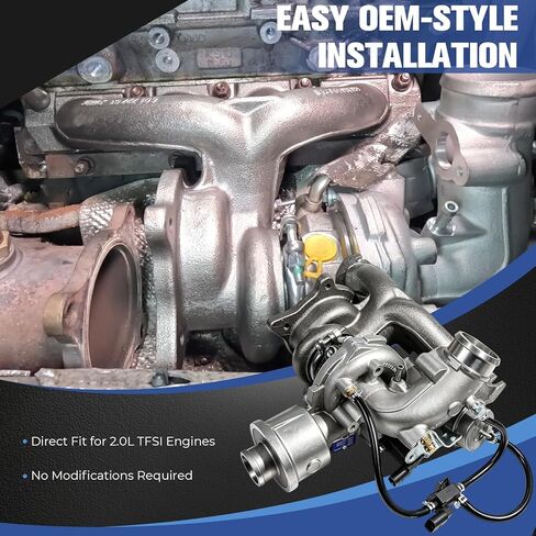 K03 Turbocharger Kit with Gasket & Wastegate Actuator - Replaces 06H145702S/06H145702L - Compatible with Audi A4/A5/A6/Allroad/Q5 2.0L TFSI in Kuwait