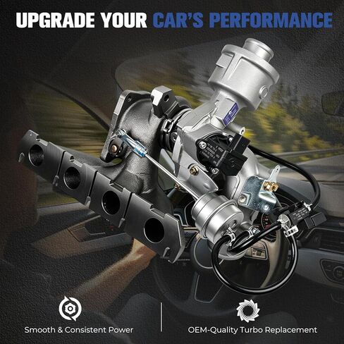 K03 Turbocharger Kit with Gasket & Wastegate Actuator - Replaces 06H145702S/06H145702L - Compatible with Audi A4/A5/A6/Allroad/Q5 2.0L TFSI in Kuwait