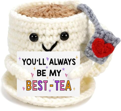 Best Friends Graduation Gifts for Her Him, Coffee Mug Crochet, Friendship Birthday Gifts for College Female Friend BFF Bestie Coworker, Long Distance Gift for Her Soul Sister, Emotional Support Decor in Kuwait