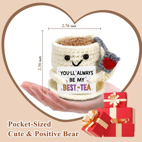Best Friends Graduation Gifts for Her Him, Coffee Mug Crochet, Friendship Birthday Gifts for College Female Friend BFF Bestie Coworker, Long Distance Gift for Her Soul Sister, Emotional Support Decor in Kuwait