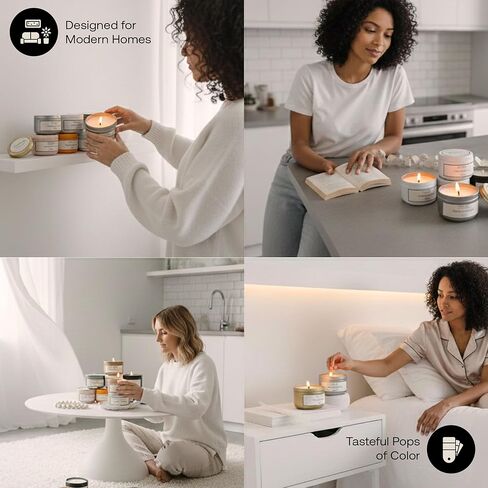Mar Lau Soy Candle Making Kit for Adults – Complete DIY Candle Making Kit with 5 Fragrance Oils, Wax Melting Pot, Metal Tins, Beginner Candle Supplies in Kuwait