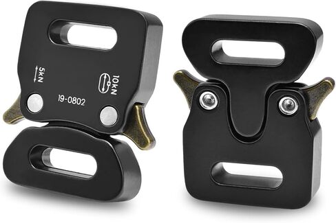 CooBigo 1/2" Paracord Bracelet Buckle Clip, 2 PCS Metal Paracord Clasps Accessories for Bracelets Pet Collar Hardware Tactical Buckle Backpack Keychain Parachute 550 Rope in Kuwait