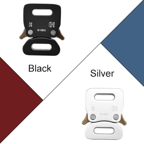 CooBigo 1/2" Paracord Bracelet Buckle Clip, 2 PCS Metal Paracord Clasps Accessories for Bracelets Pet Collar Hardware Tactical Buckle Backpack Keychain Parachute 550 Rope in Kuwait