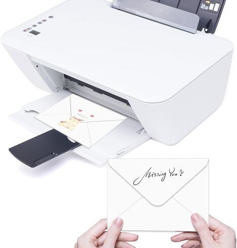 مغلف A7 100 حزمة مغلف 5x7 على شكل حرف V، مناسب للصور 5x7 والبطاقات وحفلات الزفاف والدعوات والإعلانات وهدايا الأطفال 5.25 بوصة × 7.25 بوصة (100، أبيض) in Kuwait