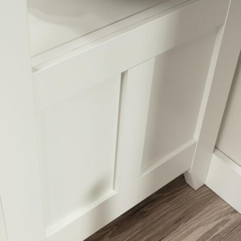 File Cabinet 1-Drawer with Open Shelf, Legal Size Filing Cabinet - Soft White Finish in Kuwait