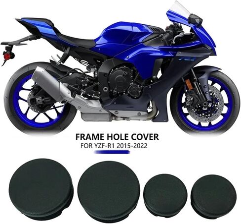 4 قطعة ثقب الإطار غطاء قبعات التوصيل غطاء إطاري الزخرفية مجموعة متوافق مع YZF R1 R1M 2015-2022 2016 2017 2018 2019 2020 2021 in Kuwait