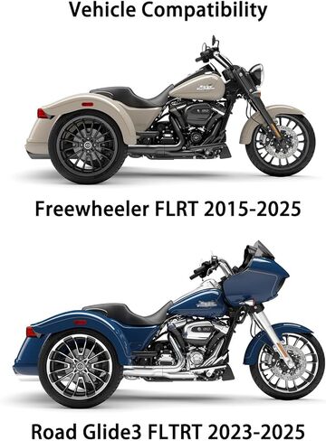 Rear Trunk Guard Crash Bar Comaptible with Harley Freewheeler FLRT 2015-2025 & Road Glide 3 FLTRT 2023-2025, Heavy Duty 38mm (1.5") Diameter 3.0mm Wall Steel Tubing, Gloss Black in Kuwait
