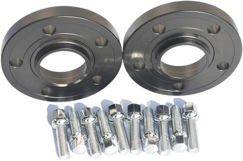 20MM/25MM Car Widen Kit Adapter 5x112 57.1 Hub Centric Wheel Spacer Compatible For Audi A4 B7 2007(20mm black) in Kuwait