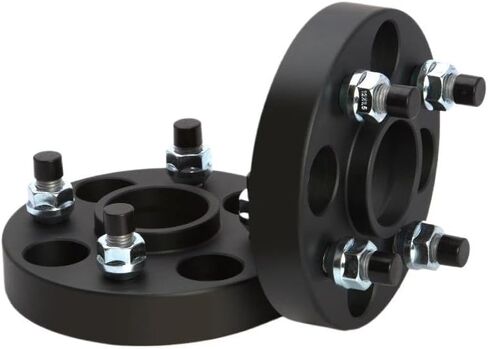 2PCS 20/25/30/35/40mm PCD 4x108 65.1mm Wheel Spacer Adapter Compatible For CITROEN C-Elysée C2/C3/C3-XR/C4/C4L/C4 Cactus/DS3/DS4 M12x1.25(2PCS 15mm Black) in Kuwait