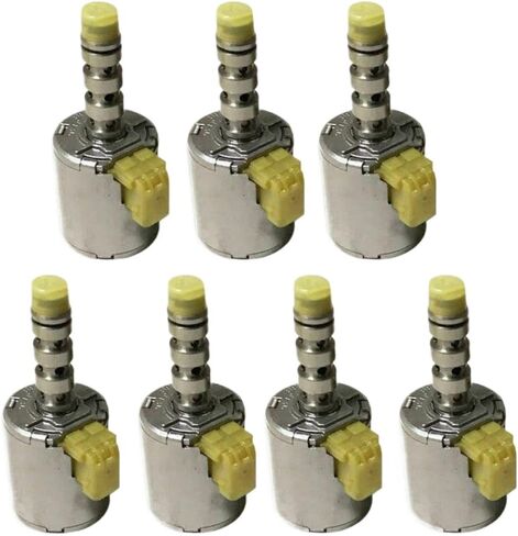 Transmission Master Shift Solenoid Set 7 Pcs Tested 3C3Z-7G383AB 3C3Z-7J136AA 3C3Z-7J136AB Compatible With 5R110W For 2003 UP in Kuwait