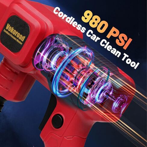 Cordless Power Car Cleaner Tool for Milwaukee M18 Battery with 16.5FT Drain Hose for Car Floor Wall Fence Bike Garden Cleaning (Battery Not Included) in Kuwait