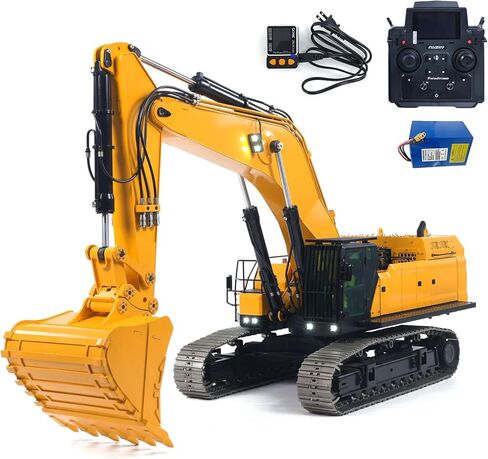TOUCAN RC HOBBY 1/12 RC حفارة ثقيلة هيدروليكية 395F حفار معدني للتحكم عن بعد نموذج نهائي 1.0L مضخة مزدوجة Paladin PL18EV LITE راديو in Kuwait