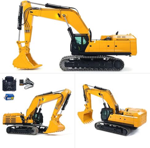 TOUCAN RC HOBBY 1/12 RC حفارة ثقيلة هيدروليكية 395F حفار معدني للتحكم عن بعد نموذج نهائي 1.0L مضخة مزدوجة Paladin PL18EV LITE راديو in Kuwait