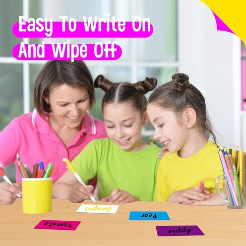 99 PCS Magnetic Name Tag Labels, 11 Colors Dry Erase Reusable Name Stickers for Whiteboards Locker Fridge School Office Home (1" x 3") in Kuwait