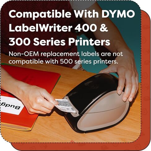 مواد لاصقة إيجيس - بديلة لـ DYMO 30336 (12 لفة، 6000 ملصق) 1 بوصة × 2 1/8 بوصة باركود حراري مباشر وملصقات عنوان - متوافقة مع LabelWriter 450، 450 Turbo، 4XL (ليس 550، 5XL) in Kuwait