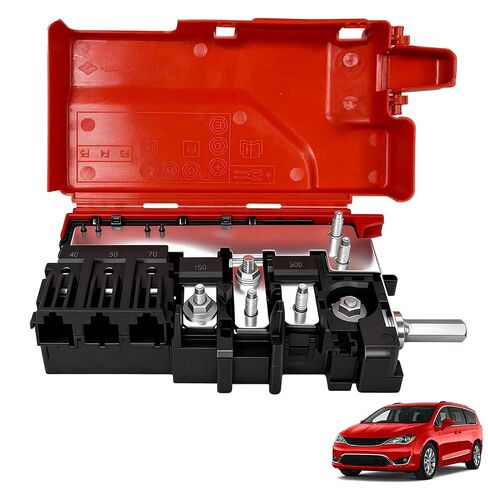 Engine Compartment Pre Fuse Box, Battery Distribution Fuse Block Compatible with Chrysler Pacifica 2017-2026 Voyager 2020-2026 Replaces # 68260128AB in Kuwait