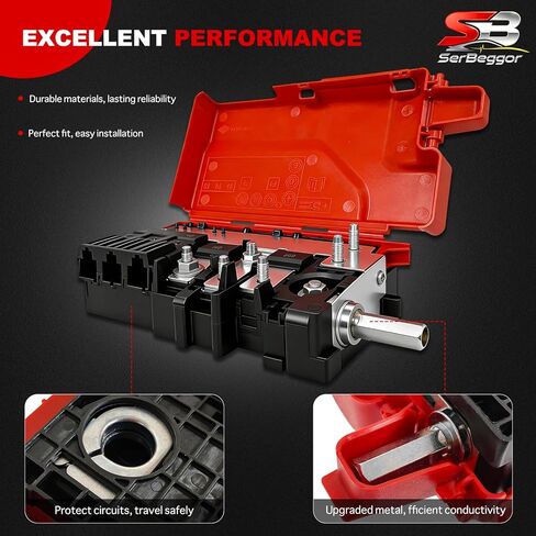 Engine Compartment Pre Fuse Box, Battery Distribution Fuse Block Compatible with Chrysler Pacifica 2017-2026 Voyager 2020-2026 Replaces # 68260128AB in Kuwait