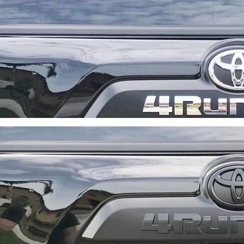 تراكبات الشعار متوافقة مع 4Runner 2010-2024 ABS تراكب شارة بلاستيكية 06 مع لاصق قوي أسود غير لامع 11 قطعة in Kuwait
