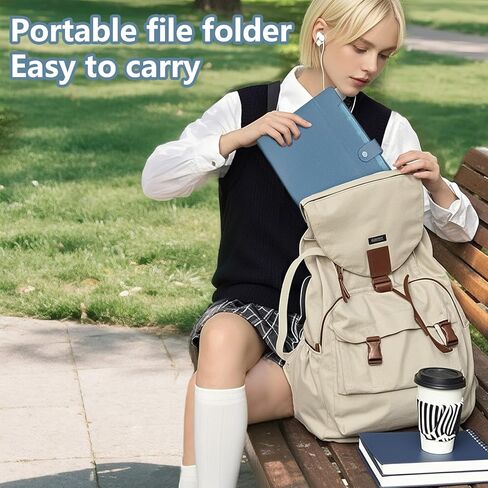 2Pack Accordion File Organizer Expanding File Folder with 8 Pockets, Bulk Letter Size Portable Paper Document Organizer for Office Home Business Supplies in Kuwait