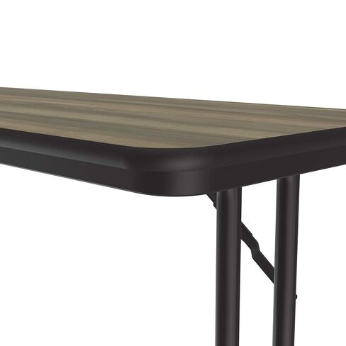 Correll Seminar, Training and Classroom Table, Colonial Hickory, 18"x72", HP Laminate Top, Off-Set Legs, Maximum Leg Room, Made in USA (ST1872PX-53) in Kuwait