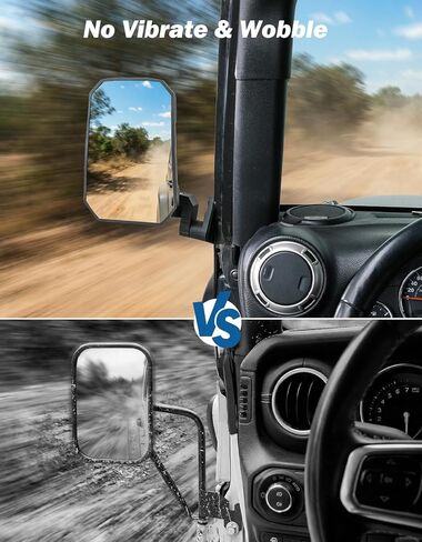 أبواب المرايا الجانبية JOYTUTUS Red Wrangler معطلة متوافقة مع 1997-2018 Wrangler TJ JK JK غير محدود، رؤية أوسع لا اهتزاز وتمايل، تصميم منفصل للطرق الوعرة (لا يناسب الأبواب) in Kuwait