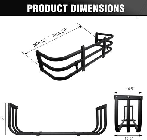 موسع سرير الشاحنة Tekstap، بدون تركيب مثقاب لسيارة Ford F150 F250/F350 2007-2026، موسع الباب الخلفي القابل للسحب من الألومنيوم in Kuwait