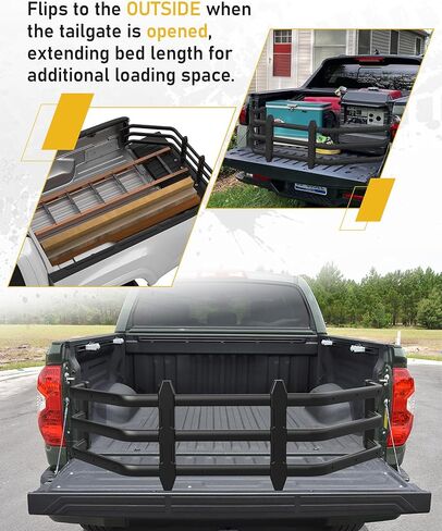 Truck Bed Extender Fit for Ford F-150 F150 2015-2026 & Toyota Tundra 2007-2026 & Ram 1500 2015-2026 & Nissan Titan 2016-2024 Aluminum Tailgate Extender Accessories in Kuwait