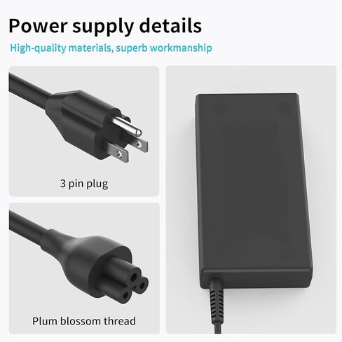 120W Gaming Laptop Charger Fit for HP USB-C Dock G5 USB-C/A Universal Dock G2 5TW13AA Envy 15 17 Series Omen 15-5000 5100 5200 710415-001 L41856-001 19.5V 6.15A Adapter Power Supply in Saudi Arabia