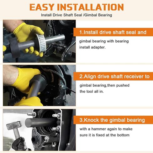 Gimbal Bearing Alignment and Install Kit, Heavy Duty Engine Alignment Tools Set Compatible with Mercruiser Alpha 1 Bravo Volvo Cobra in Kuwait