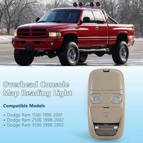 Overhead Console Map Reading Dome Light for Dodge Ram 1500 2500 3500 1998-2002 SN96TL2AA SN94TL2AA in Kuwait