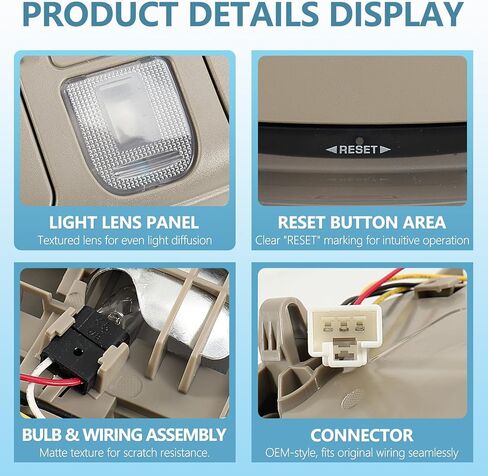 Overhead Console Map Reading Dome Light for Dodge Ram 1500 2500 3500 1998-2002 SN96TL2AA SN94TL2AA in Kuwait
