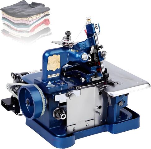 Overlock and Serger Sewing Machine, 3000SPM Industrial Strength with speed controlle for DIY Garment, Apparel Shop and Tailoring (Blue) in Kuwait