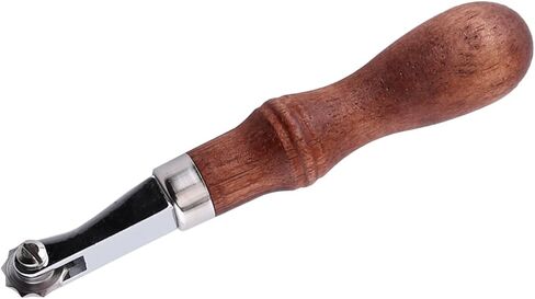 Leathercraft Spacer Embossing Tool, 4 Interchangeable Stitch Wheels with Wood Handle and, for Leather Sewing and Punching Holes in Kuwait