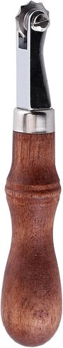 Leathercraft Spacer Embossing Tool, 4 Interchangeable Stitch Wheels with Wood Handle and, for Leather Sewing and Punching Holes in Kuwait