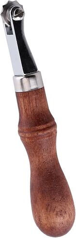 Leathercraft Spacer Embossing Tool, 4 Interchangeable Stitch Wheels with Wood Handle and, for Leather Sewing and Punching Holes in Kuwait