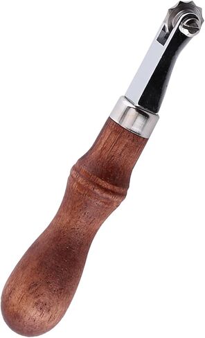 Leathercraft Spacer Embossing Tool, 4 Interchangeable Stitch Wheels with Wood Handle and, for Leather Sewing and Punching Holes in Kuwait