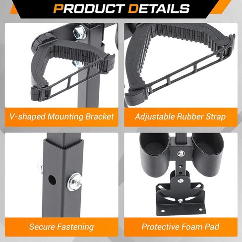 Colingmill UTV Gun حامل UTV Gun Rack، معدات الوقوف جبل حامل المشابك الملحقات المتوافقة مع عربة الغولف شاحنة جبل الكلمة العمودية in Kuwait