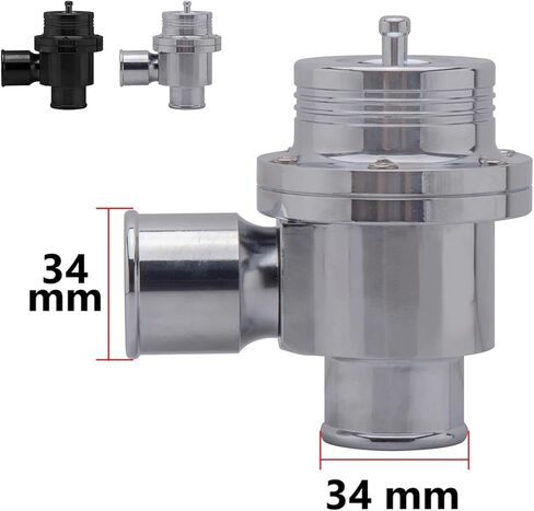 Universal Auto Aluminum Part Turbo Blow Off Valve Recirculating Diverter Dump Valve 25MM Or 34mm Bov Sound(25mm) in Kuwait