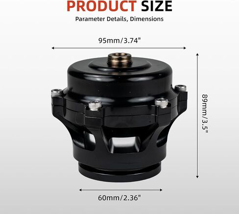 صمام تخفيف الضغط للسيارات من الألومنيوم مقاس 50 مم، متوافق مع موديلات سلسلة BMW N54 E82 E88 E90 E92 135i 335i in Kuwait