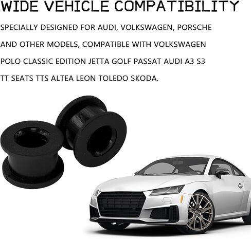طقم إصلاح جلبة كابل ناقل الحركة الأوتوماتيكي 09G321397A لسيارة VW Passat Jetta Polo Classic Golf Seat Altea Leon Toledo Audi A3 S3 TT TTS Skoda Black Gear Shifter Rod Cable Bushing (2PCS) in Kuwait