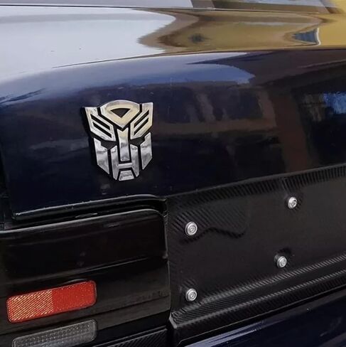 شعار Autogem Transforming Auto Robot Emblem 3 بوصات كروم - شارة خارجية مناسبة للسيارات والشاحنات SUV مع لاصق 3M in Kuwait