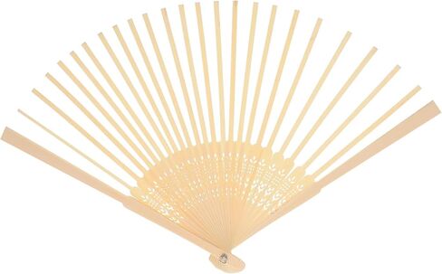 DECHOUS DIY Folding Fan Frame Only Japanese Handheld Fan Crafts Making Frame Kit for Crafting and Home Decor in Kuwait